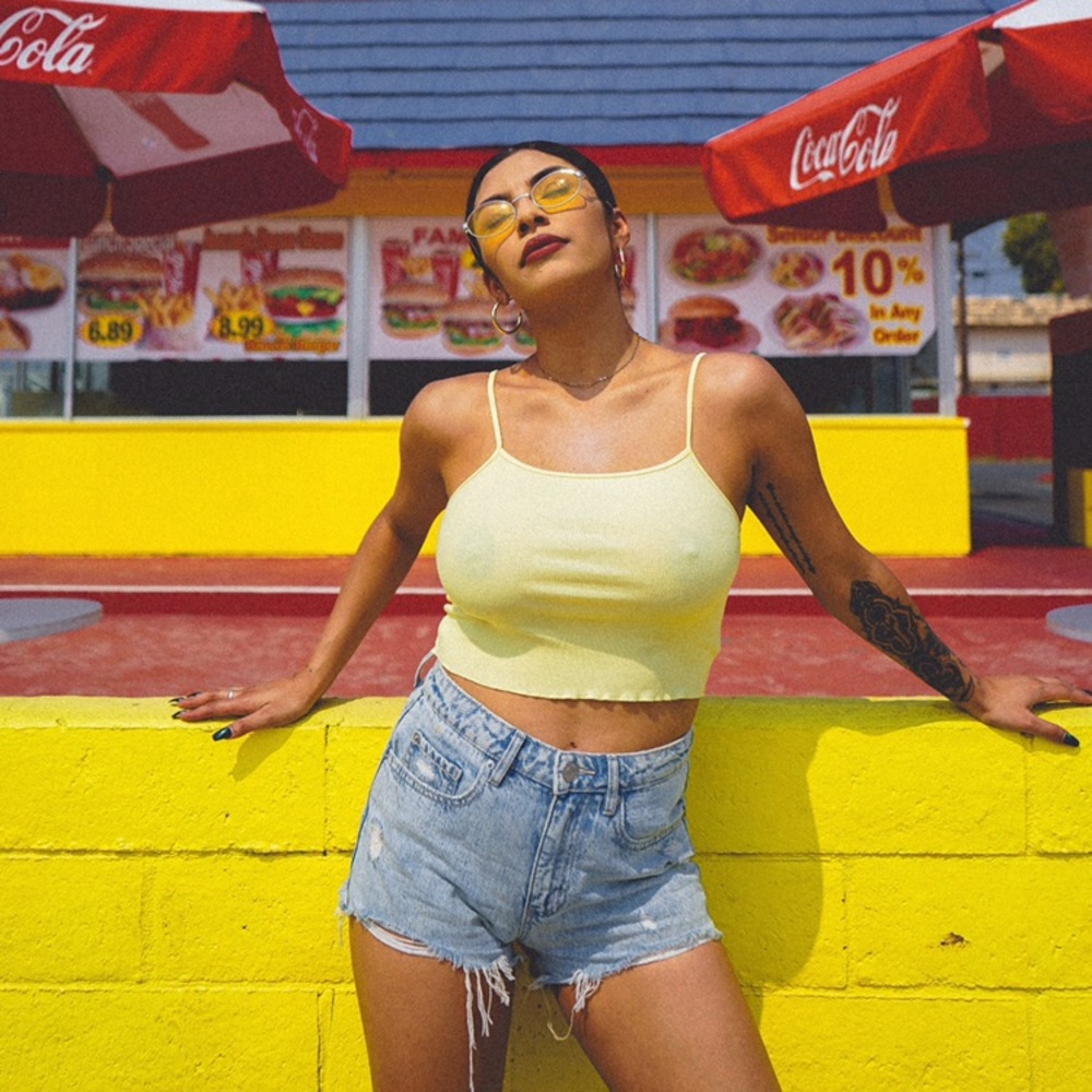garage distressed jean high waisted shorts